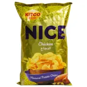 23 Pack X Kitco Nice Natural Potato Chips Chicken Flavor 14 Gram Free Shopping