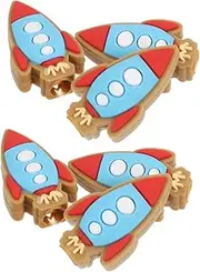 COHEALI 6pcs Pencil Cap Protector Pencils for Lead Pencils Adorable Pencil Extenders Rocket Pencil Extender Silicone Pencil Protectors Pencil Decors Pencil Protection Covers PVC