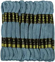 Anchor Stranded Cotton Thread for Cross Stitch/ Embroidery Color -Dusty Blue 920