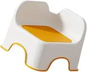 Generic Kids Small Stool Shoe Stool Footstool Shower Stool for Apartment Playroom Nursery, Orange