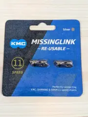 Two (2) Pack KMC 11-Speed Reusable Missinglink Bike Chain Links fit SRAM Shimano