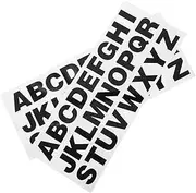 LIGHTAOTAO 2pcs Reflective Vinyl Alphabet Stickers for Cars and Motorcycles Self Adhesive Black Letters DIY Custom Decals for Creative Vehicle Decoration and Personalization