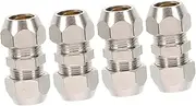 HOMOBABE 4pcs Quick Connect Pneumatic Fittings Trachea Connectors for High Pressure Easy to Use Tube Connectors with Sealing Performance Compact and Stable Design