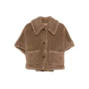 [Max Mara] Max Mara Button-up Jacket S-M BROWN