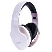 Headphones Wireless Bluetooth Headset Stereo Gaming Earphones With Mic For Pc Phone White