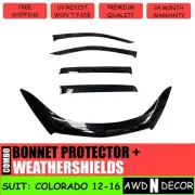 BONNET PROTECTOR & WEATHERSHIELDS SUIT FOR HOLDEN COLORADO RG DUAL CAB 2012-2016