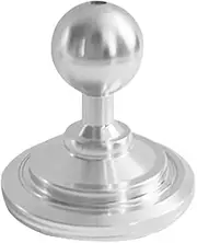Aluminum Alloy Round Mounting Base with 17mm Ball Head for Magnetic Car Mount Mobile Phone Holder GPS Support Stand Accessories (Silver)