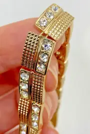 Clarion-Pell Princess Grace Kelly Collection Simulated Diamond & Gold tone NIB