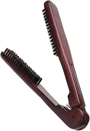PAMINGONO Hair Straighteners Brush Double Sided Hair Straightener Clamp Styling Tool