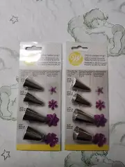 6 Piece Wilton Decorating Tip Set 4/Pkg-Drop Flowers - #225, #190, #129 & #109