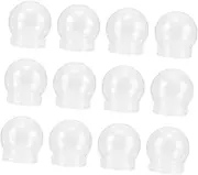 HOUDERCO 12pcs Mini Snow Globe Flake Indoor DIY Snow Globe Kit Xmas Christmas Water Globe Christmas Snow Globes Ball Decorative Clear Ornaments Water Globes Plastic Transparent