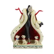 Jim Shore Disney Traditions - 101 Dalmations - Cruella & Puppies Cute & The Crue