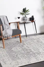 Graceful Audrey Ivory Grey Rug