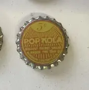 SODA bottle cap crown POP KOLA cola cone cork ACL label top flat Chatanooga TN