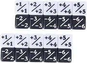 FOYTOKI 20pcs Loyalty Dice Acrylic Large Print Math Educational Toys Dice Counters Set Safe for Boys and Girls Adults