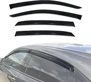 AUSGO Weathershields Compatible with Honda Civic Hatch 10th 2017-2021, Luxury Weather Shields Window Visors Wind Deflectors Sun Rain Guard 4PCS Set