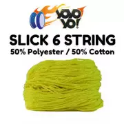 10 x YoYo Yo 50% Polyester / 50% Cotton SLICK 6 YoYo / Yo-Yo String YELLOW