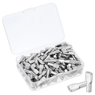 150Pcs 5mm Shelf Support Pin, Spoon Shaped Shelf Pins Support Pegs, Silver