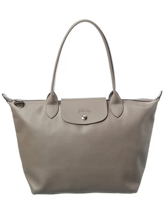 Longchamp Le Pliage Xtra Medium Leather Tote Women's Grey