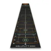 NEW Wellputt 13' BlackPutting Mat - Drummond Golf