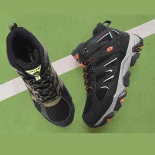凱喬美｜展示出清 LOTTO  男 SABRE MID 3 戶外 登山鞋 LT9AMO1255 黑綠 公司貨 機能