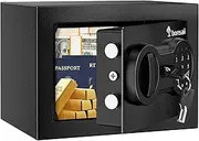 Safe Box for Money, 6.6L Small Safe Box with Electronic Keypad, Steel Construction Digital Safe, Mini Safe for Home Office Hotel, 17x23x17 CM