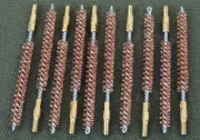 17 Cal Bronze Brush pack (10 Brushes). For rifle barrel cleaning.
