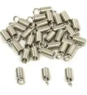 Jewelry making cord end coils 2*5 mm 20 Bags