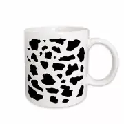 3dRose Black and white Cow pattern - Animal print - patches spots dairy skin hid