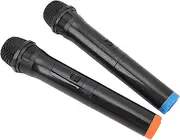 2PCS Cordless Microphone, Metal Noise Reduction, Professional UHF Dynamic Mic Set with Receiver for Karaoke Speech Performance, Denashy7c128pxzm