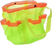 [KOMBIUDA] Beach Bag Tote Mesh Beach Tote Bags Toiletry Storage for Women Large Cap Travel Cosmetic Bag