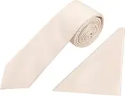[Jenson Samuel] Mens Formal Premium Tie Hanky 100% Silk Set Striped Paisley Wedding Pocket Square/Handkercief & Tie Sets