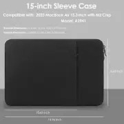 Sleeve Case for 2023 MacBook Air 15 inch with Apple M2 Chip A294 15-Inch Laptop