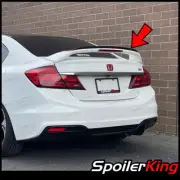Rear Add-on Gurney Flap Lip Spoiler (Fits: Honda Civic 2013-2015 4dr) 244GF (for: Honda Civic)