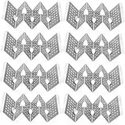 BEBEMOKO 8 Pcs Stainless Steel Taco Stands Versatile Taco Holders for Burritos Tortillas and Pancakes Compact Design for and Serving Home Restaurant