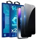 2X For iPhone 16e 15 14 13 11 Pro Max SE Privacy Tempered Glass Screen Protector