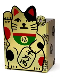 在飛比找誠品線上優惠-2024 日本 ARTHA 大金招財貓財富自由存錢筒桌曆