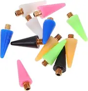 FOMIYES 12pcs Nail Art Dotting Pen Wax Tips Replacement for Rhinestone Picker Easy to Use Nail Picker Tool for Manicure and