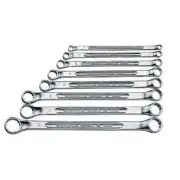 Stahlwille Double-Ended Ring Spanner Set 8 -Piece 6 x 7mm- 20 x 22mm, Shallow Of