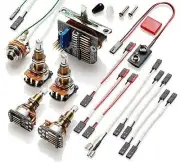 EMG 3 Pickups Push Pull Conversion Wiring Kit for Active Pickups Long Shaft