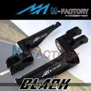 Shinobi Black Adjustable Front Footpegs 25mm for Kawasaki Z1000 03-07 08 09