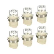 G9 Light Base Socket Kit 6Pack Ceramic Lamp Holder Base with Socket Ring White