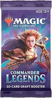 Magic The Gathering Commander Legends Booster Pack - 2 Legends - Total 20 MTG Cards (1 Draft Booster)