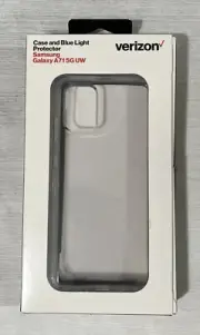Verizon Clarity Case & Blue Light Screen Protector Bundle for Galaxy A71 5G UW