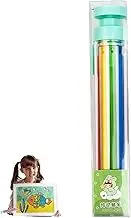 8 in 1 Crayon Pen - Multicolor Crayons Retractable, Drawing Crayons | Transparent Barrel Oil Pastel Colored Pencils, 8 Colors Art Doodle Painting Crayon Pen, For Learning Drawing, 15cm Length