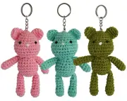 Teddy Bear Crochet Doll Handmade Amigurumi Plush Toy VKC