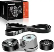 A-Premium Engine Serpentine Belt Drive Kit Compatible with Ford F-150/Bronco 93-96, F-250/F-350 93-97, F-250 HD 97, E-150 E-250 E-350 Econoline 94-95, E-150 E-350 Econoline Club Wagon 94-95 - 5.8L