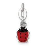 Sterling Silver Enameled Ladybug Charm