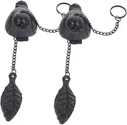 SUPVOX Metal Wind Chime Iron Bell Pendant Chime for Outdoor Unique Decor for Home 2pcs