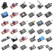 HiLetgo 37 Sensors Assortment Kit 37 Sensors Kit Sensor Starter Kit Arduino Raspberry pi Sensor kit 37 in 1 Robot Projects Starter Kits for Arduino Raspberry pi